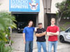 Patrick, Tom and Ronny - Sauerkraut in front of Estadio Mundalista Repretel Costa Rica